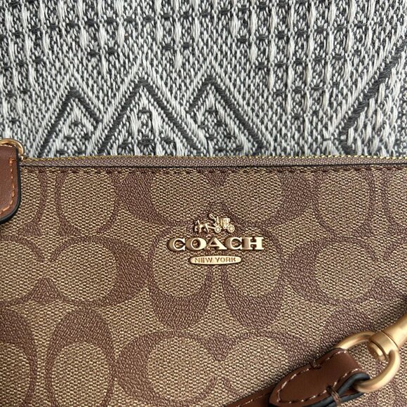 Coach Signature Canvas Mini Shoulder Bag - Picture 4 of 8